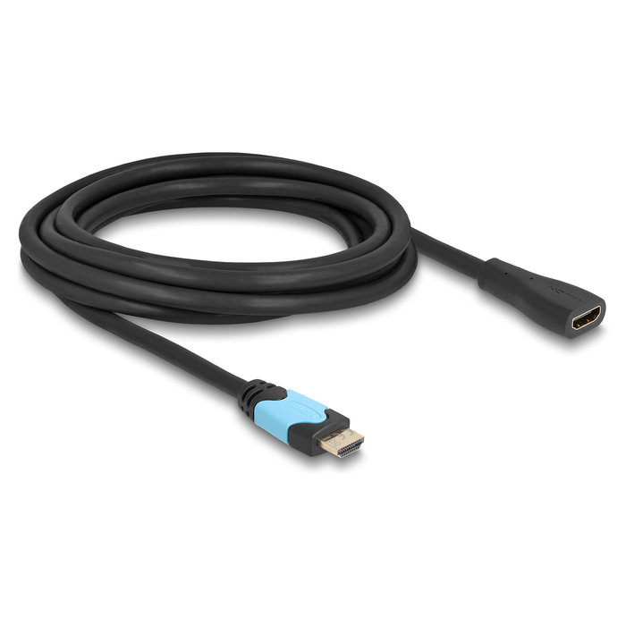 DeLOCK Alargador o Extensor HDMI Cable High Speed 48 Gbps 8K 60Hz 3m, 4K 120Hz, HDR, Dolby Vision, ARC, Ethernet, Conectores Chapados en Oro