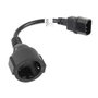 Lanberg CA-C14E-10CC-0018-BK Cable de alimentación Schuko a C14 Negro