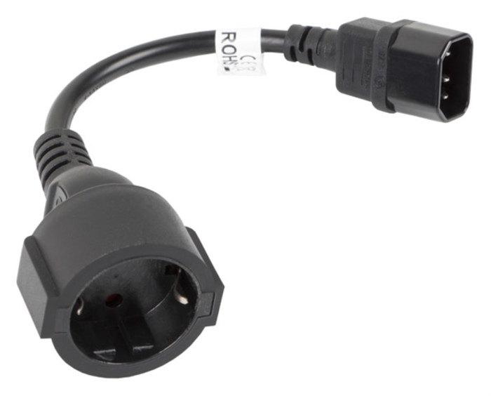 Lanberg CA-C14E-10CC-0018-BK Cable de alimentación Schuko a C14 Negro Lanberg CA-C14E-10CC-0018-BK Cable de alimentación Schuko a C14 Negro