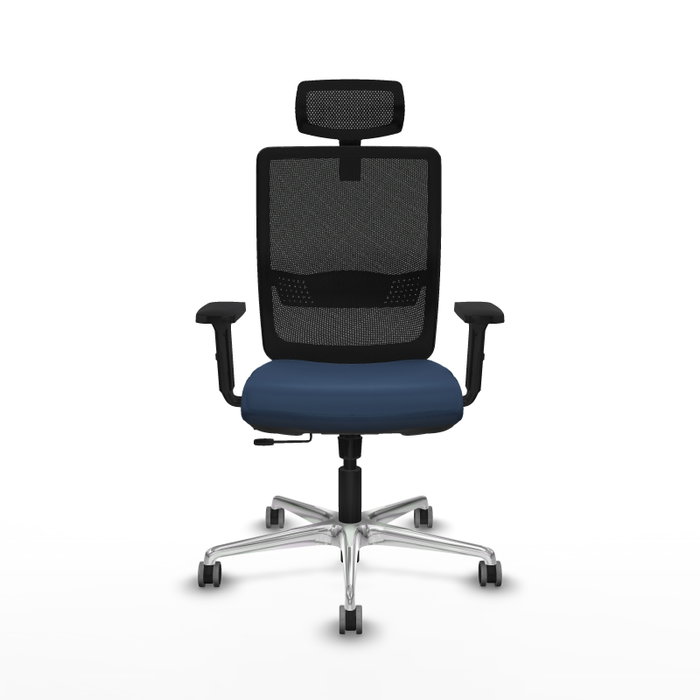 PIQUERAS Y CRESPO Silla de oficina Haches con mecanismo Sincro/Traslack Azul marino PIQUERAS Y CRESPO Silla de oficina Haches con mecanismo Sincro/Traslack Azul marino