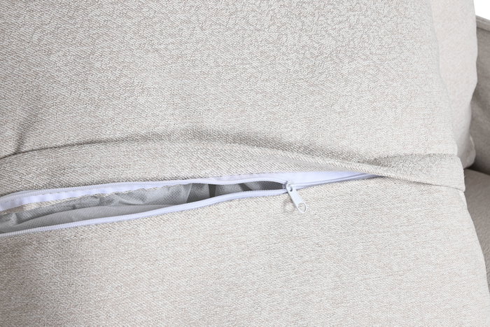 DKD Home Decor Sillón de Poliéster Desenfundable Beige
