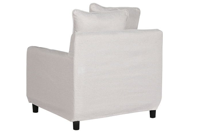 DKD Home Decor Sillón de Poliéster Desenfundable Beige