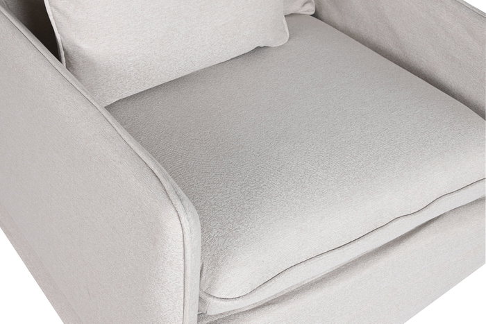 DKD Home Decor Sillón de Poliéster Desenfundable Beige