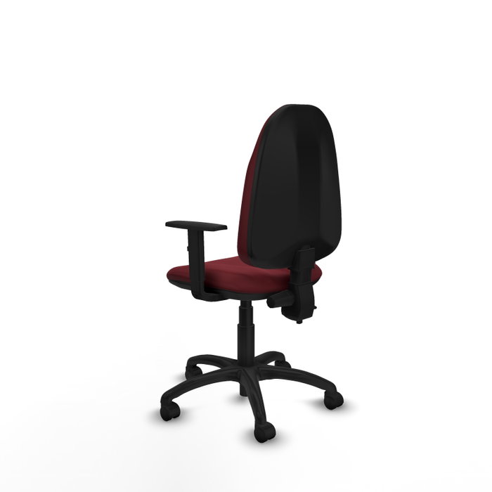 PIQUERAS Y CRESPO Silla de oficina Algarra Granate con Brazos 1D PIQUERAS Y CRESPO Silla de oficina Algarra Granate con Brazos 1D