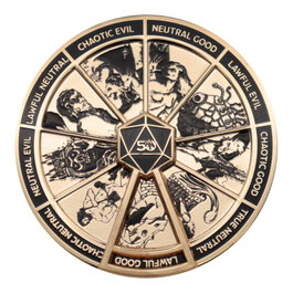 Dungeons & Dragons Chapa Alignment Spinner Coloured Limited Edition