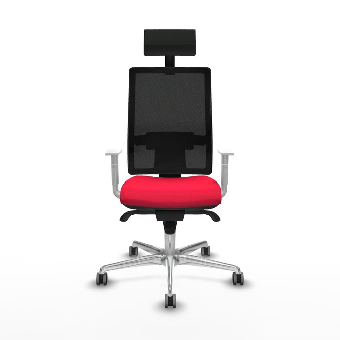 PIQUERAS Y CRESPO Silla de oficina Horna con mecanismo Sincro, Rojo y Negro PIQUERAS Y CRESPO Silla de oficina Horna con mecanismo Sincro, Rojo y Negro