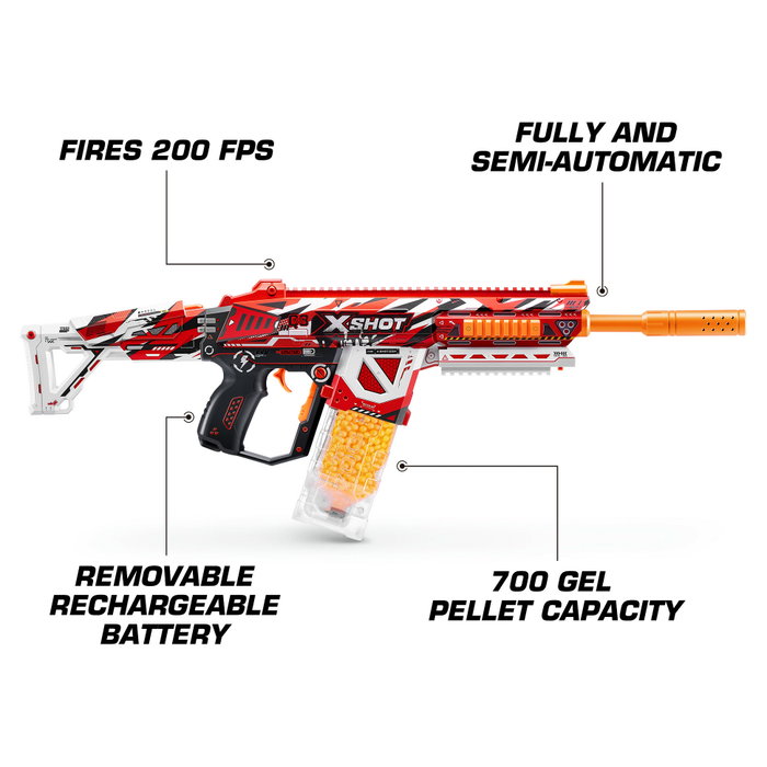 ZURU XSHOT Hyper Gel-Blaster HPG-700 Multicolor con 3500 bolas de gel