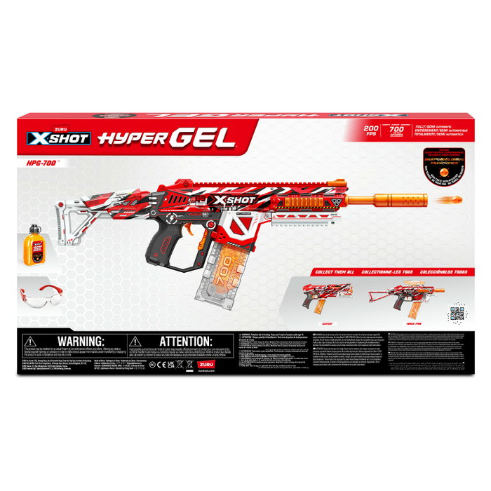 ZURU XSHOT Hyper Gel-Blaster HPG-700 Multicolor con 3500 bolas de gel