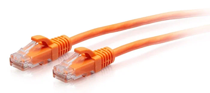 C2G Cable de Red C2G30176, Ethernet Delgado Cat6a UTP 28AWG, 1.5m, Protección Antienganche, 10 Gbps, PoE, Naranja