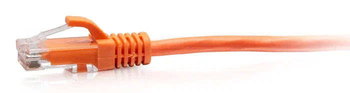 C2G Cable de Red C2G30176, Ethernet Delgado Cat6a UTP 28AWG, 1.5m, Protección Antienganche, 10 Gbps, PoE, Naranja
