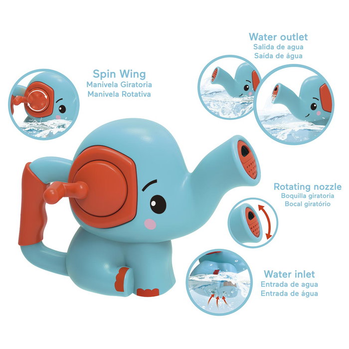 Fisher Price Regadera Elefante para Bañera Bebé +12 Meses