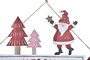 DKD Home Decor Decoración Colgante MDF Rojo