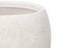 Ibergarden Set 2 Macetas Rugosa Blanca 19 cm y 25 cm Cerámica (Set de 2)