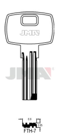 JMA Llaves de Seguridad Alpaca Modelo FTH-7 TD7 JMA Llaves de Seguridad Alpaca Modelo FTH-7 TD7