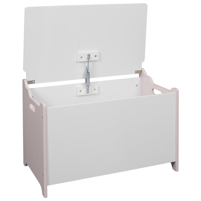 Home Deco Kids Baúl Luna 60x36,5x39 cm para Juguetes con Asas y Tapa Decorada Rosa