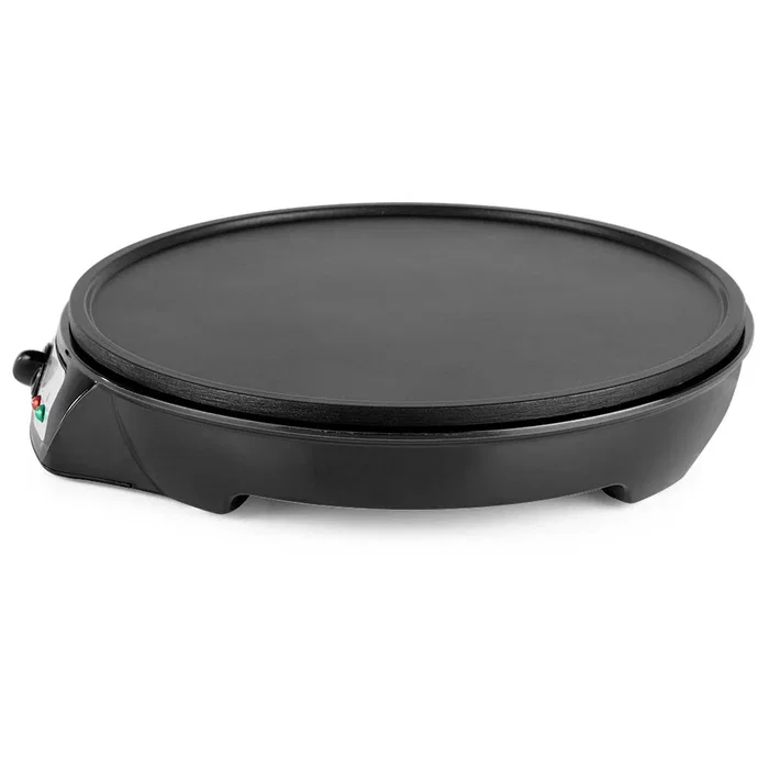 Orbegozo CM 2360 Crepera Eléctrica 1000W Superficie Antiadherente Ø30cm Negro con Espátula de Madera y Esparcidor de Masa Incluidos
