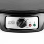 Orbegozo CM 2360 Crepera Eléctrica 1000W Superficie Antiadherente Ø30cm Negro con Espátula de Madera y Esparcidor de Masa Incluidos