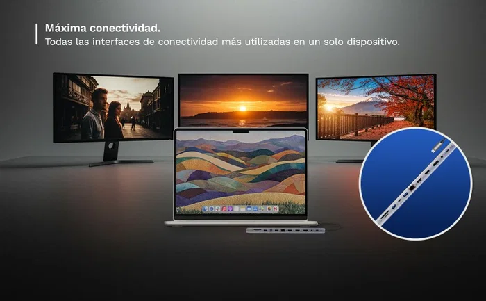 Ewent EW1150 Docking Station 12 en 1 USB-C con 4K@60Hz y PD 100W Ewent EW1150 Docking Station 12 en 1 USB-C con 4K@60Hz y PD 100W