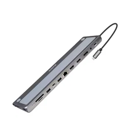 Ewent EW1150 Docking Station 12 en 1 USB-C con 4K@60Hz y PD 100W