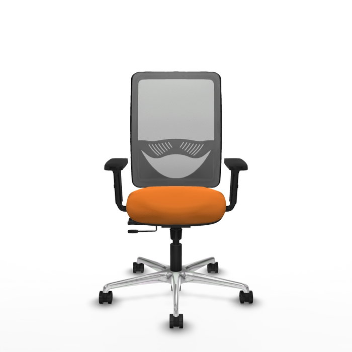 PIQUERAS Y CRESPO Silla de oficina Zulema Naranja y Gris