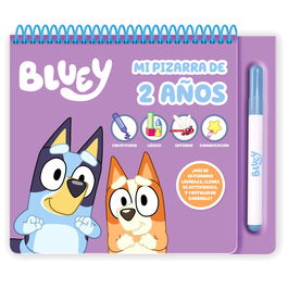 MOOSE Pizarra de Actividades Bluey para 2 Años en Español 27,5x22,5cm 32 Páginas