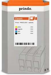 Prindo Multipack de Tinta Classic CLI-521 Negro, Cian, Magenta y Amarillo