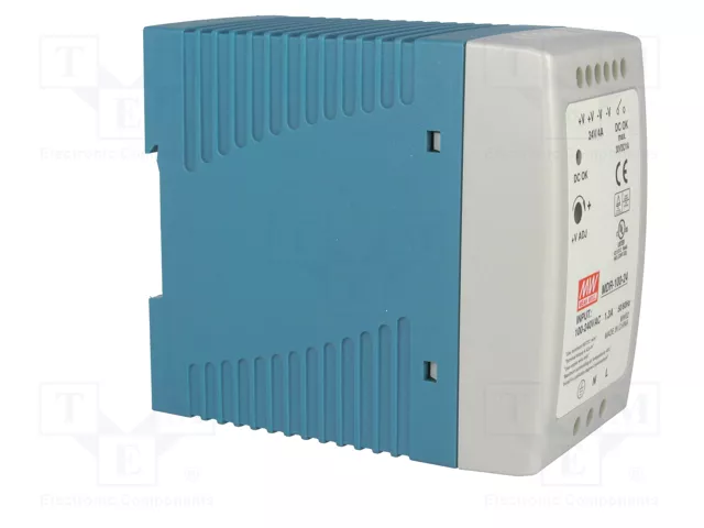 MEAN WELL MDR-100-24 Alimentador de impulso 96W 24VDC