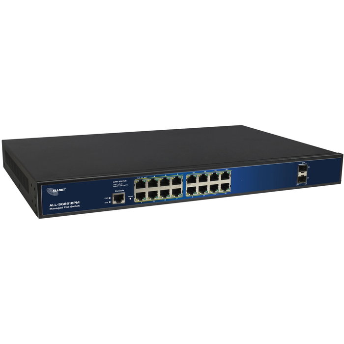 ALLNET ALL-SG8618PM POE M 16+2P Switch de red de PoE M