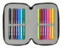 Plumier Triple Teenage Mutant Ninja Turtles Negro Gris 12,5 x 19,5 x 5,5 cm 36 Piezas