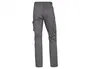 Deltaplus Panostyle Pantalón de Trabajo Stretch Cintura Elástica 5 Bolsillos Gris/Negro Talla XS
