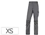 Deltaplus Panostyle Pantalón de Trabajo Stretch Cintura Elástica 5 Bolsillos Gris/Negro Talla XS