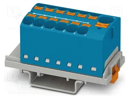 PHOENIX CONTACT Conector de carril azul 32A 800V 13 bornas