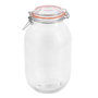 La Mediterranea Tarro Hermético Vidrio Clip 3000 ml (6 Unidades)