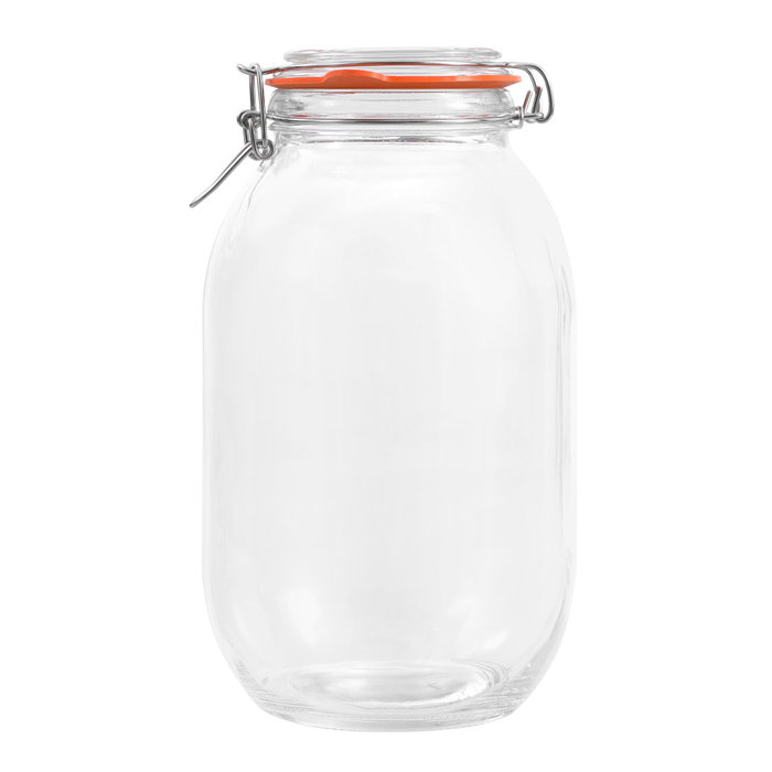 La Mediterranea Tarro Hermético Vidrio Clip 3000 ml (6 Unidades) La Mediterranea Tarro Hermético Vidrio Clip 3000 ml (6 Unidades)