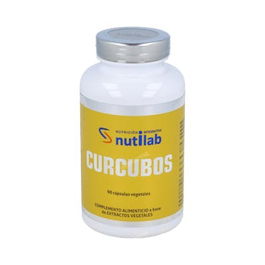 NUTILAB Curcubos 90 Cap. Suplemento de Cúrcuma, Boswellia y Pimienta Negra