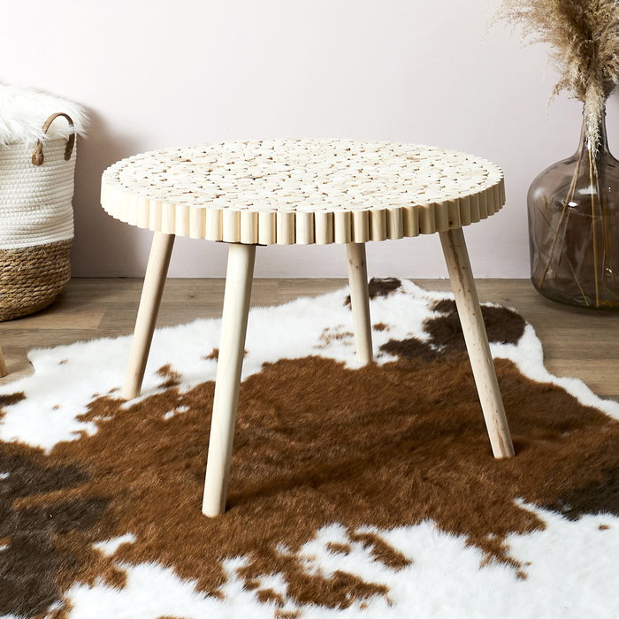 Home Deco Factory Mesa Auxiliar Rondin