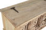 DKD Home Decor Mueble TV Unique / antique Natural 194 x 63 x 50 cm Madera Tallada