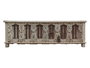 DKD Home Decor Mueble TV Unique / antique Natural 194 x 63 x 50 cm Madera Tallada