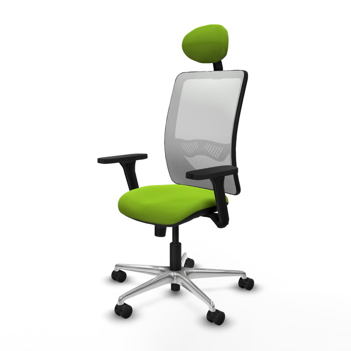 PIQUERAS Y CRESPO Silla de oficina Zulema Pistacho/Blanco con mecanismo Sincro PIQUERAS Y CRESPO Silla de oficina Zulema Pistacho/Blanco con mecanismo Sincro