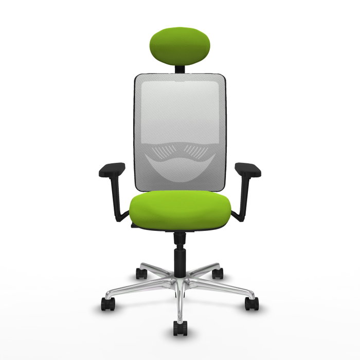 PIQUERAS Y CRESPO Silla de oficina Zulema Pistacho/Blanco con mecanismo Sincro PIQUERAS Y CRESPO Silla de oficina Zulema Pistacho/Blanco con mecanismo Sincro