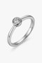 Diamonfire Anillo de Plata de Ley con Circonita 4mm Gris