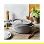 Staub La Cocotte Cazuela Ovalada de Hierro Fundido 31cm Gris
