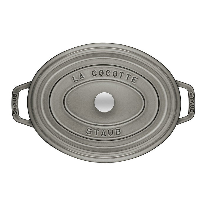Staub La Cocotte Cazuela Ovalada de Hierro Fundido 31cm Gris