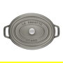 Staub La Cocotte Cazuela Ovalada de Hierro Fundido 31cm Gris