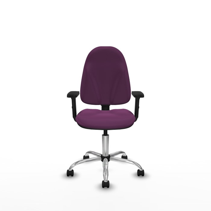PIQUERAS Y CRESPO Silla de oficina Algarra Morada con Brazos 2D PIQUERAS Y CRESPO Silla de oficina Algarra Morada con Brazos 2D