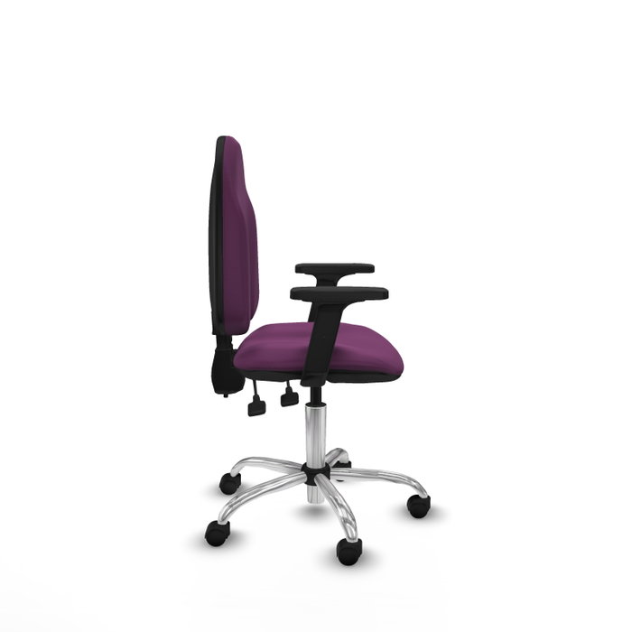 PIQUERAS Y CRESPO Silla de oficina Algarra Morada con Brazos 2D PIQUERAS Y CRESPO Silla de oficina Algarra Morada con Brazos 2D