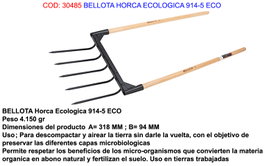 BELLOTA Horca Ecológica 914-5 ECO