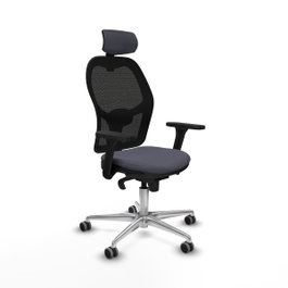 PIQUERAS Y CRESPO Silla de oficina Jorquera Gris oscuro/Negro