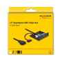 DeLOCK Hub de panel frontal de 3.5 pulgadas con 4 puertos USB 3.2 Gen 1 Tipo-A