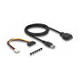 DeLOCK Hub de panel frontal de 3.5 pulgadas con 4 puertos USB 3.2 Gen 1 Tipo-A